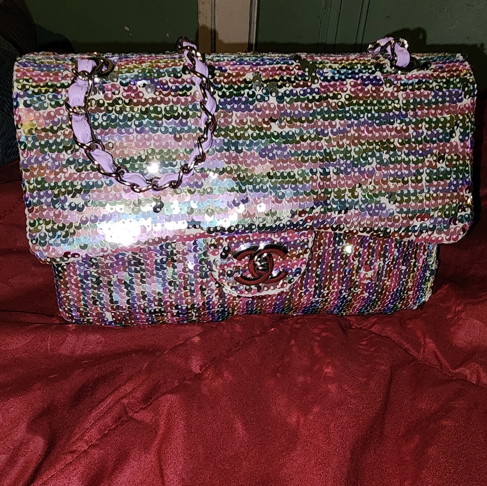 Silver Sequence Purse $300 - image 2